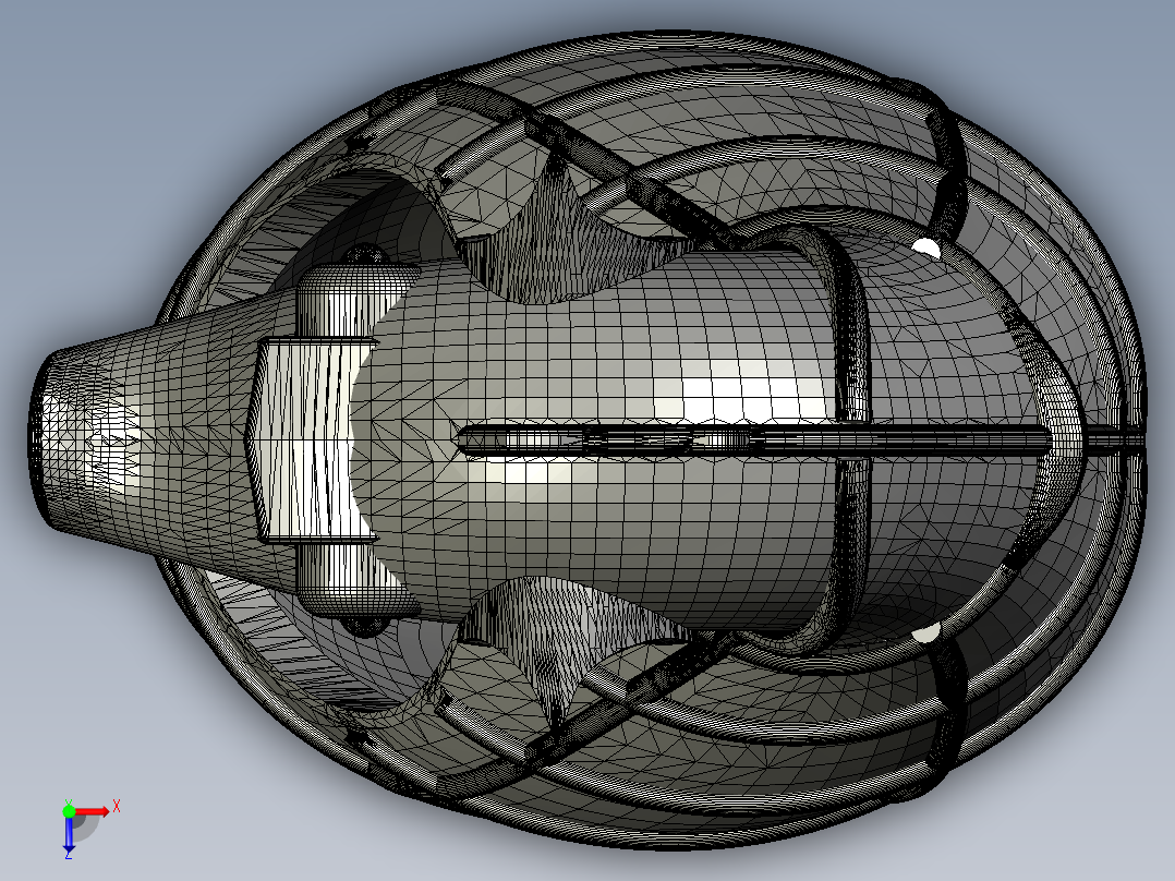海洋动物海马俯视图