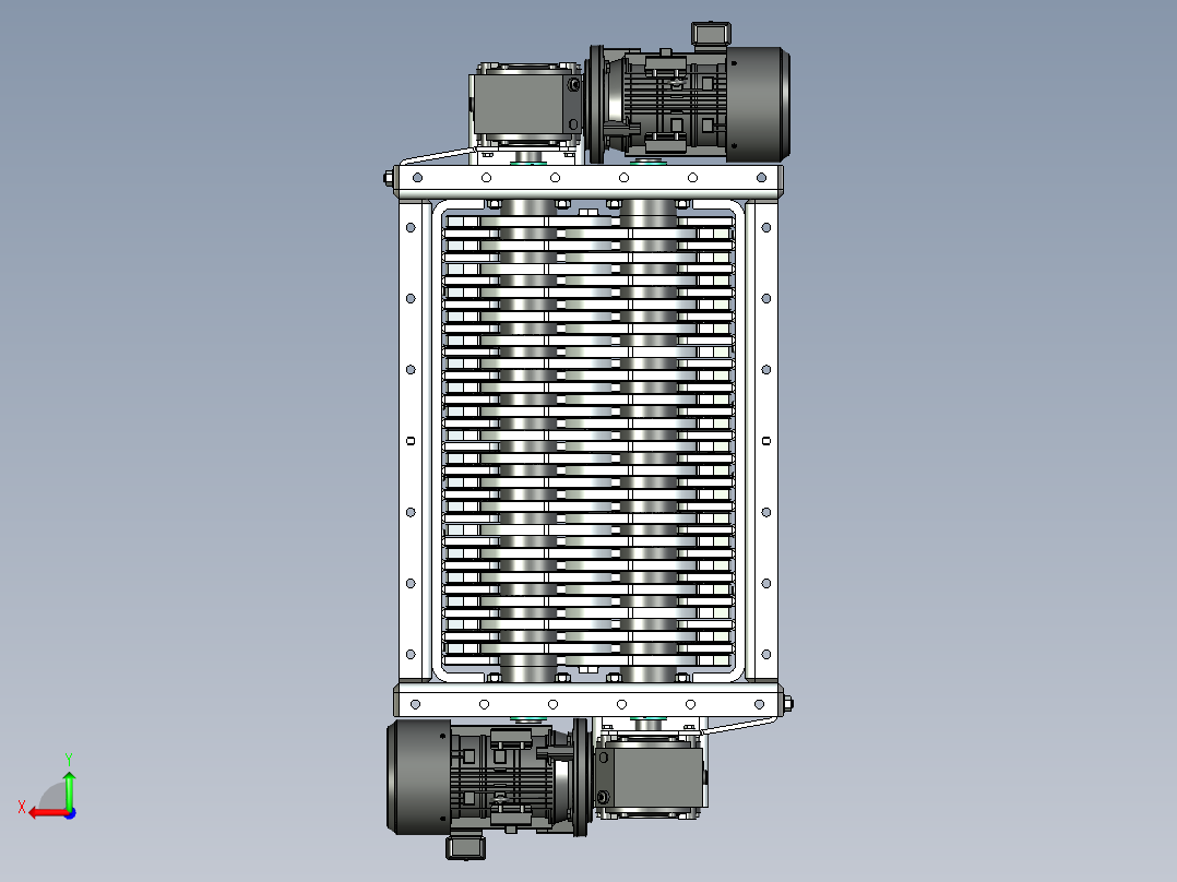 工业粉碎机后视图