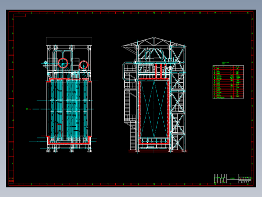 燃机余热锅炉总图