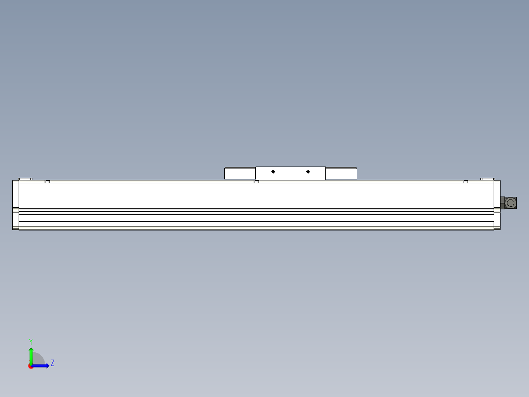 Toyo东佑达直线模组-ECH14-250-M+煞車左视图