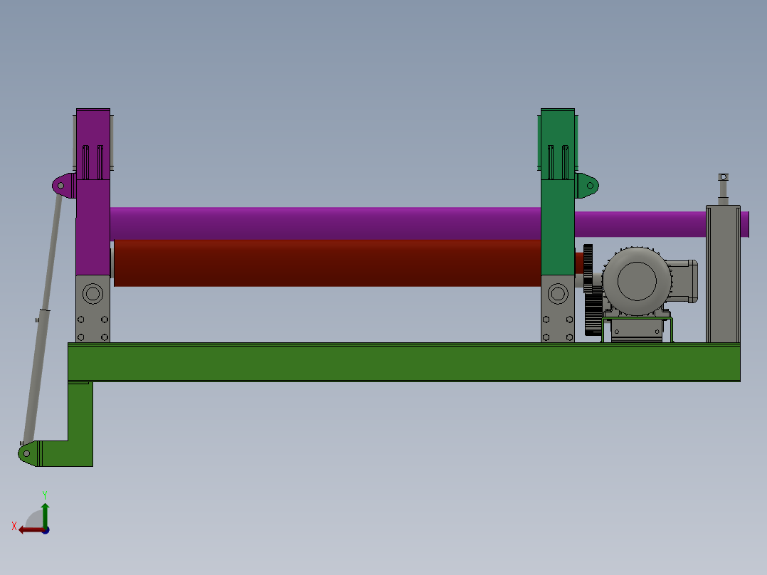 自动卷钢板机_1663后视图