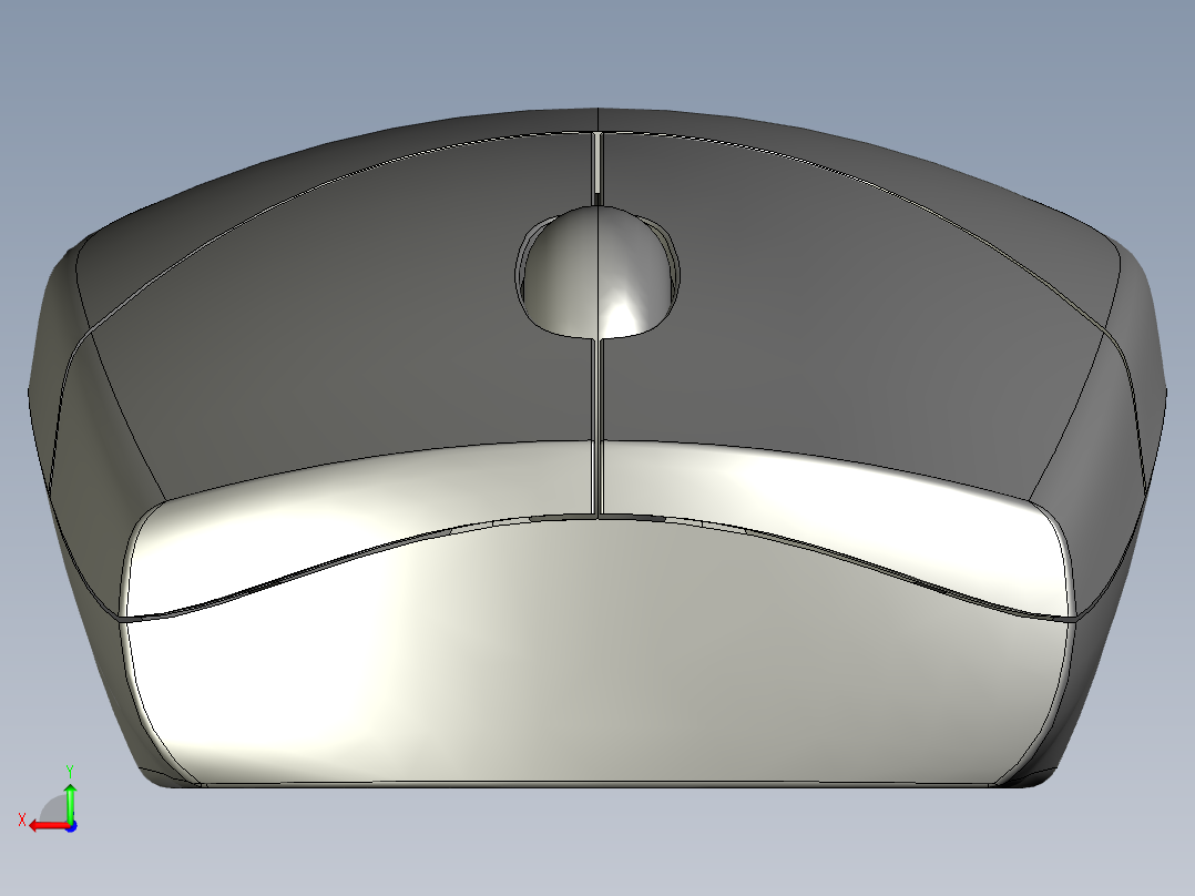 无线鼠标后视图