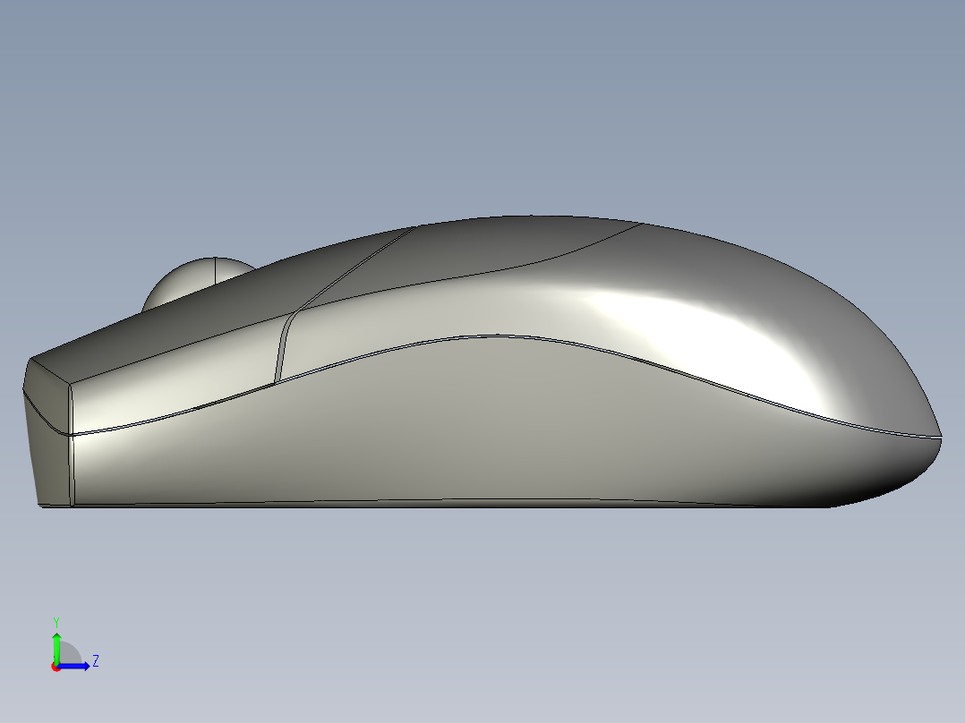 无线鼠标左视图
