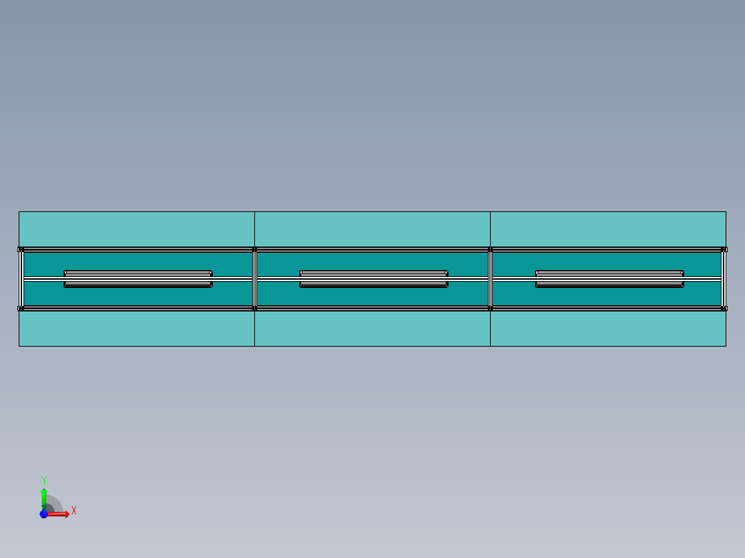 流水线 6米输送线前视图
