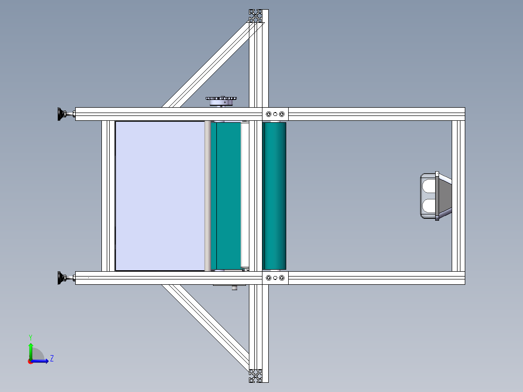 流水线 6米输送线左视图
