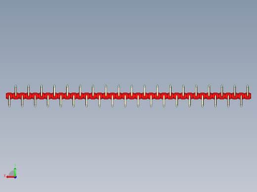 彩色公排针 100mil 2.54mm 系列-DS1022_red_38p_100mil_Type_SMT_R1_rev1.0后视缩略图