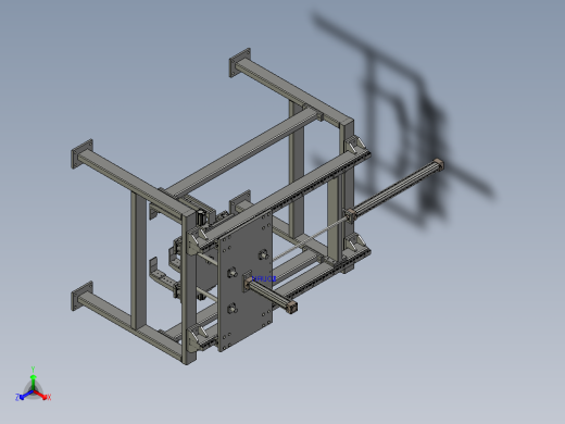 一种桁架3D搬运机械手设计（含三维+二维+说明书）