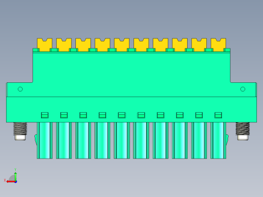 DEGSON 15EDG（公头） 3.5mm 螺钉锁紧，插拔式接线端子 FullPack-15EDGKNM-3.5-10P-14-00AH后视缩略图