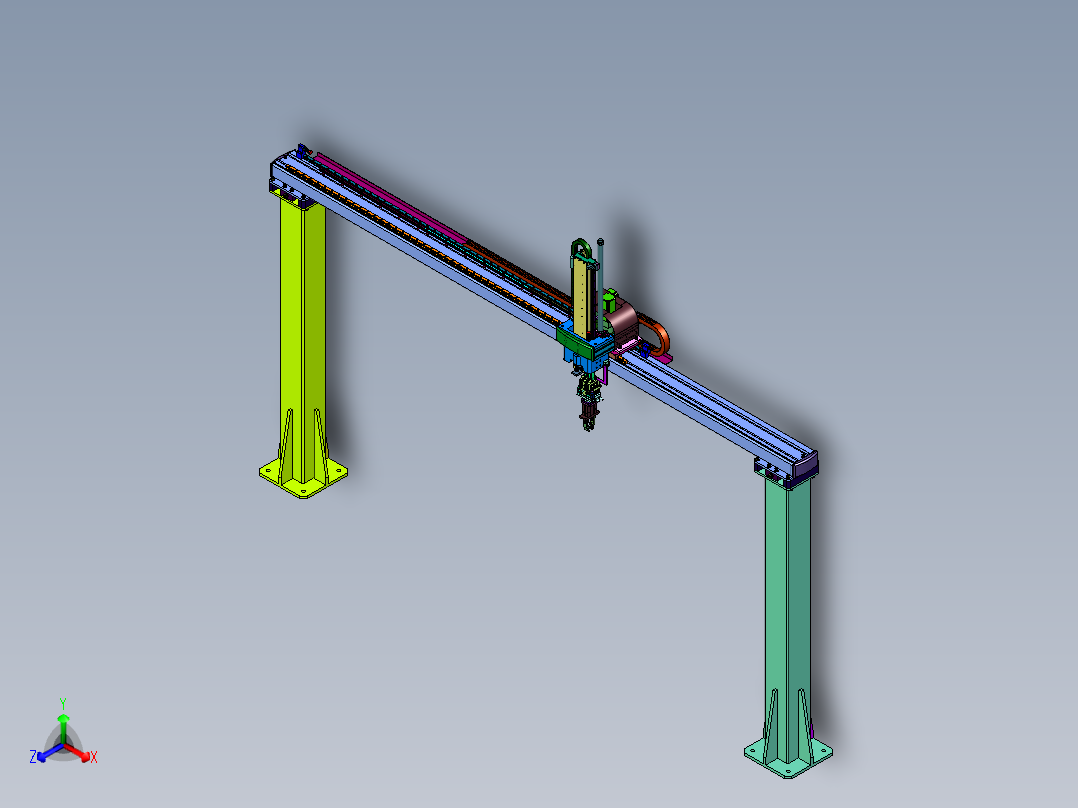 管接头加工车床抓取机械手