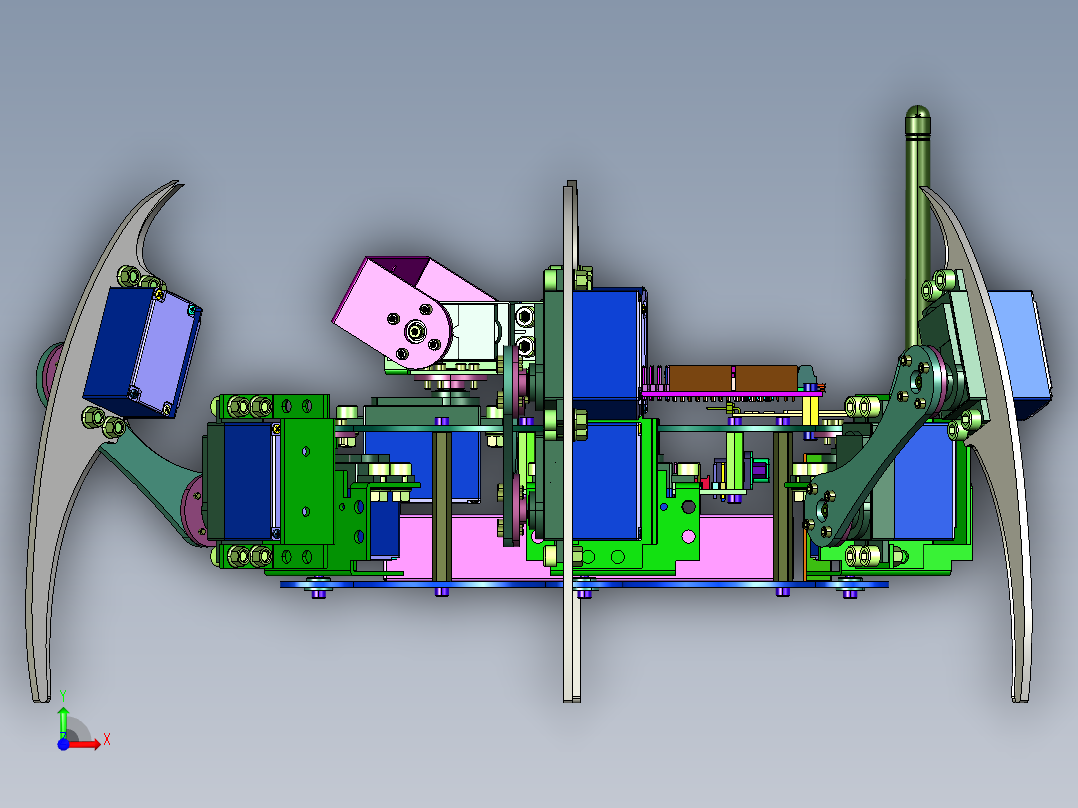 科学实验diy拼装蜘蛛机前视图