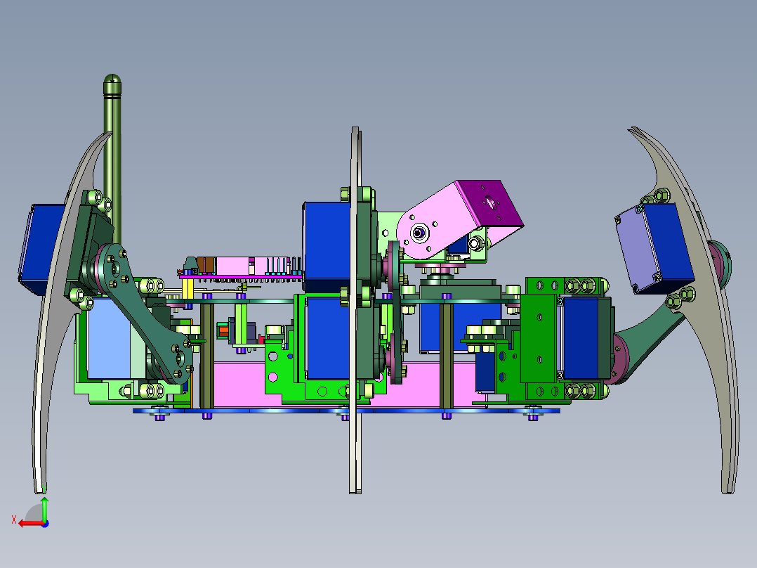 科学实验diy拼装蜘蛛机后视图