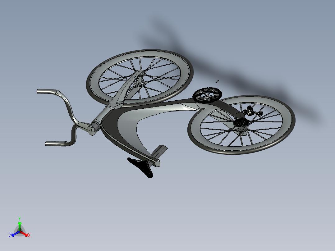 39---未来的自行车step三维图纸模型设计图纸