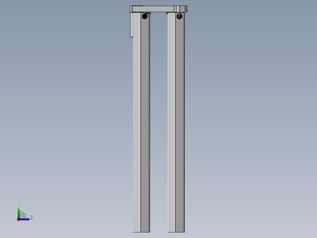 窗帘装配左视图