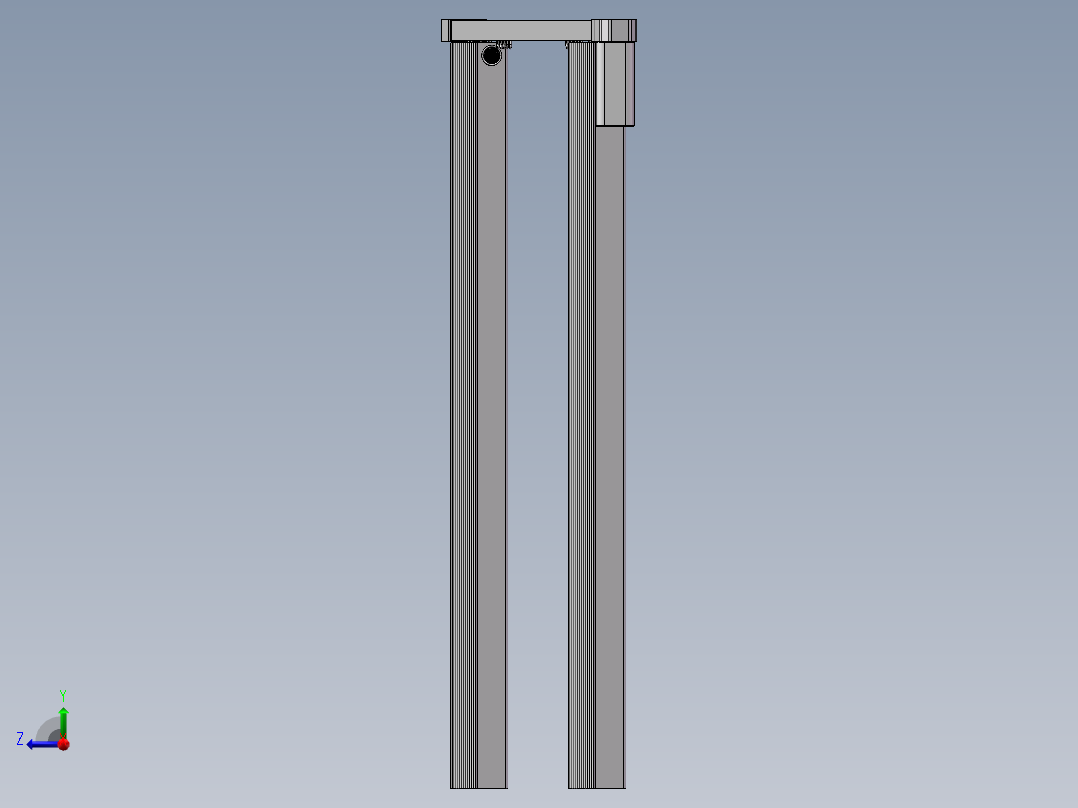 窗帘装配右视图