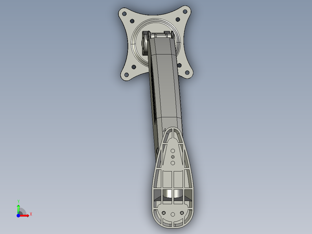 显示器支架-气弹簧型WGA前视图