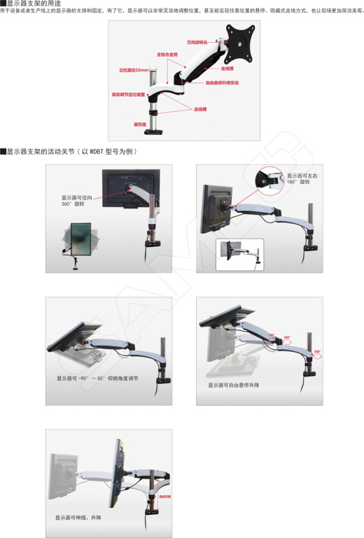显示器支架-气弹簧型WGA缩略图