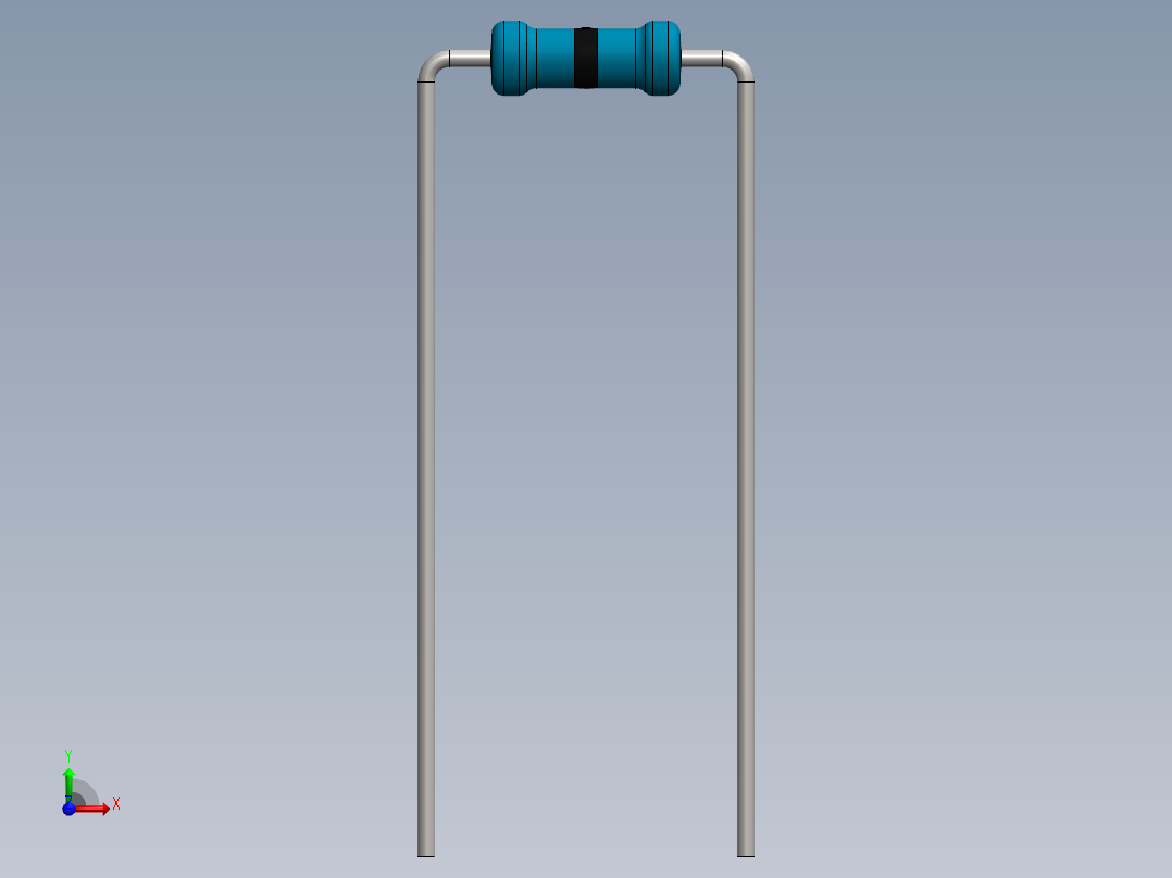 电容器 二极管 电阻器-Resistor 0 Ohm Blue前视图
