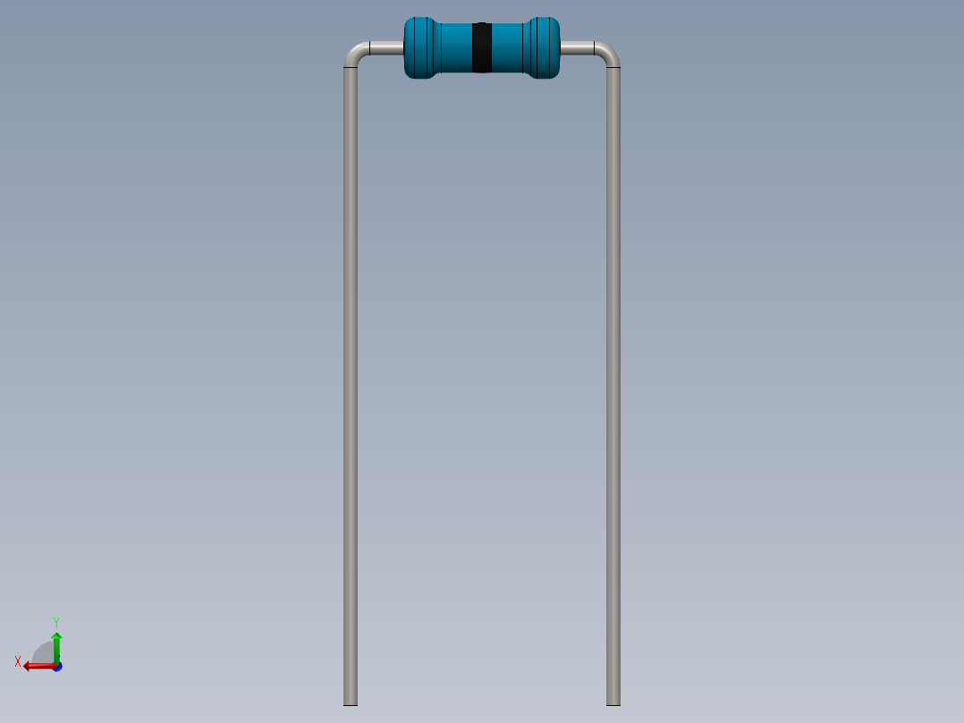 电容器 二极管 电阻器-Resistor 0 Ohm Blue后视图
