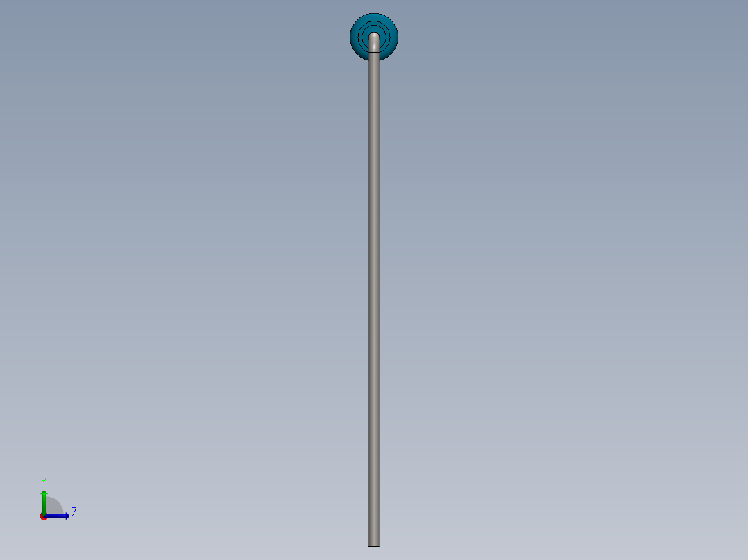 电容器 二极管 电阻器-Resistor 0 Ohm Blue左视图