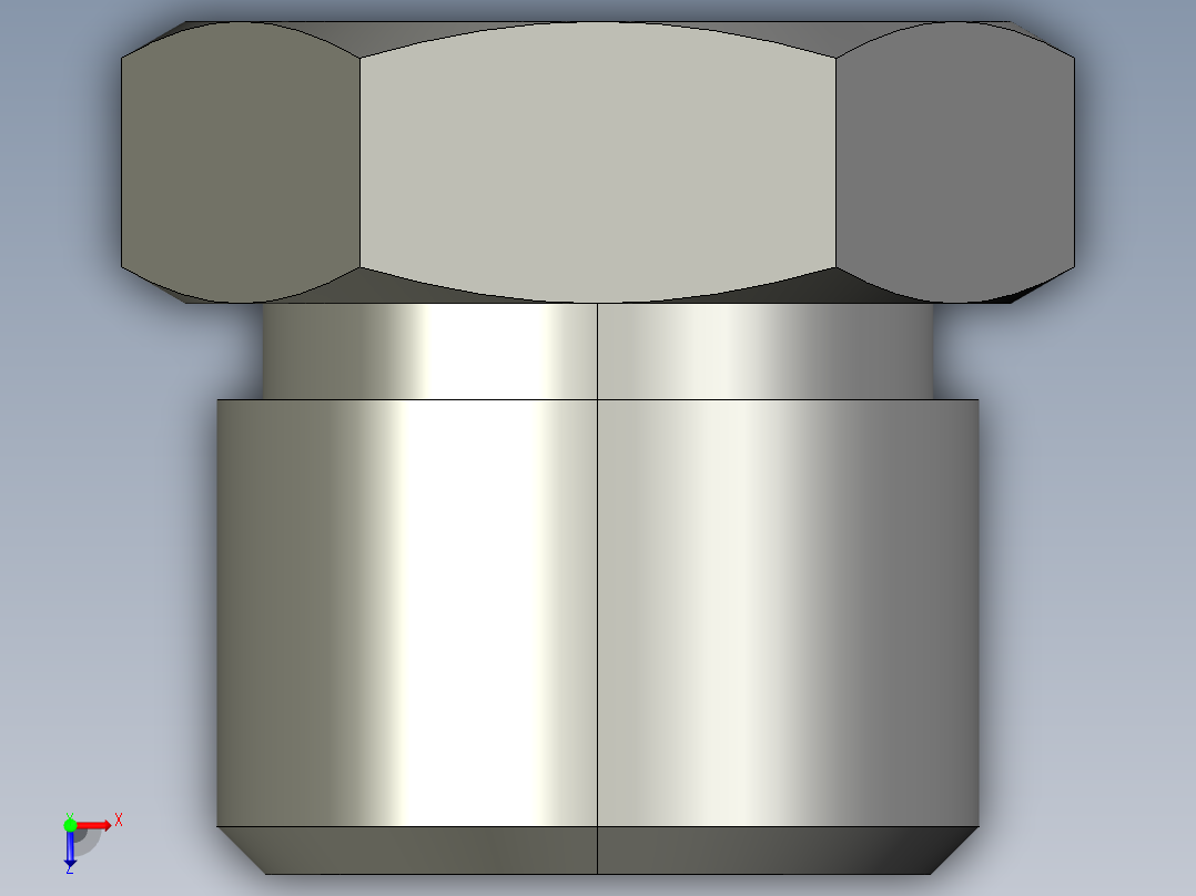 卡套式工业通用硬管接头8_pnu-s俯视图