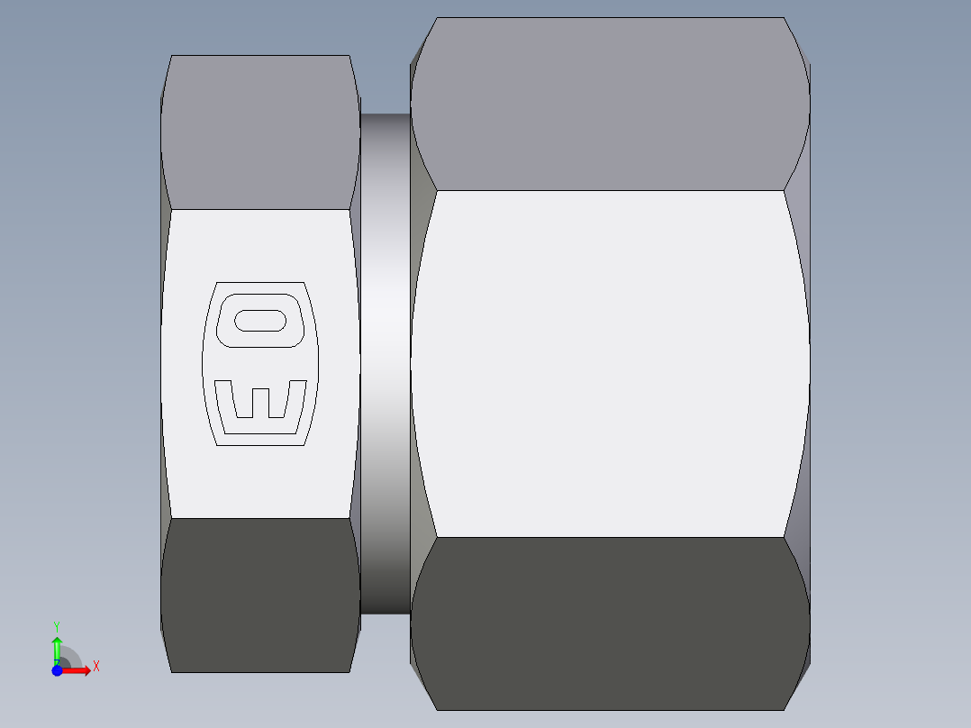 卡套式工业通用硬管接头EO_Blanking_plug_for_tube_ends_ROV20ZSCF前视图