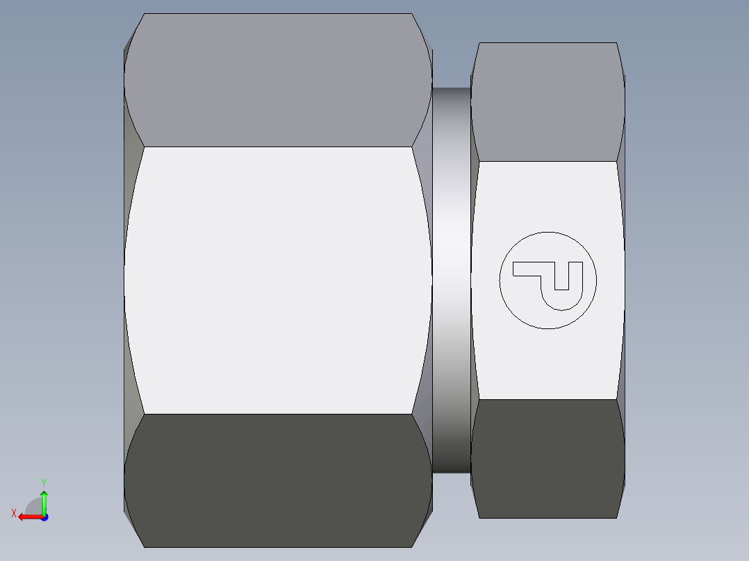 卡套式工业通用硬管接头EO_Blanking_plug_for_tube_ends_ROV20ZSCF后视图