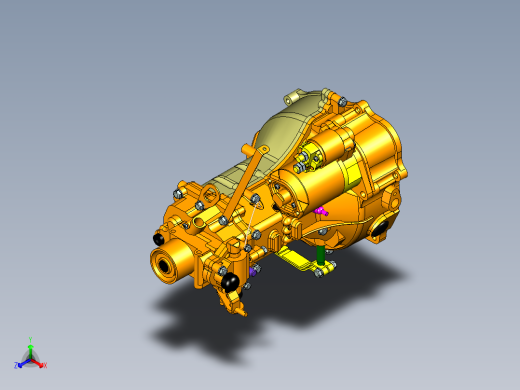 双排座车用变速箱 无内部细节