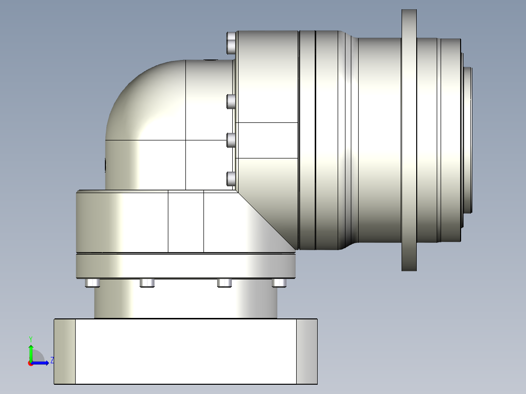 多摩川行星减速机TDR-140-L1-35KA35左视图