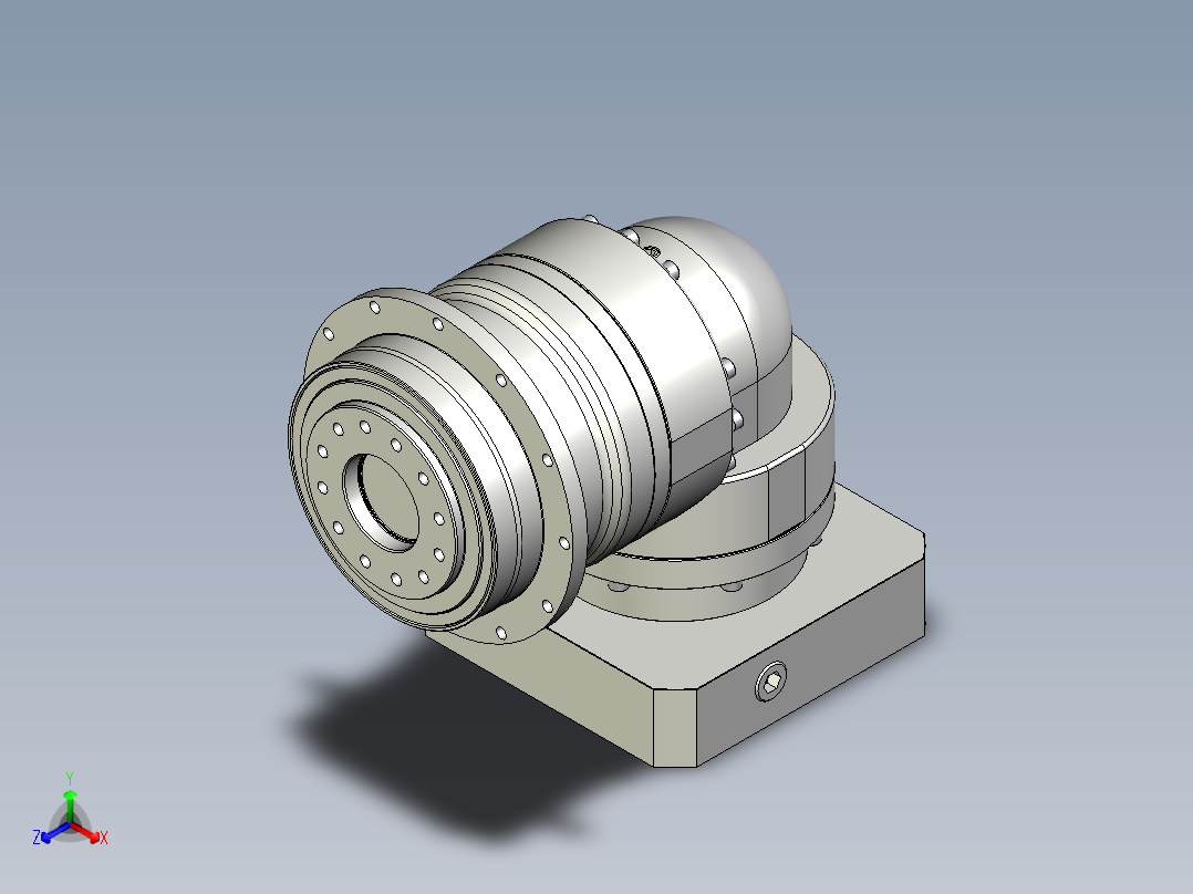 多摩川行星减速机TDR-140-L1-35KA35正等轴测图