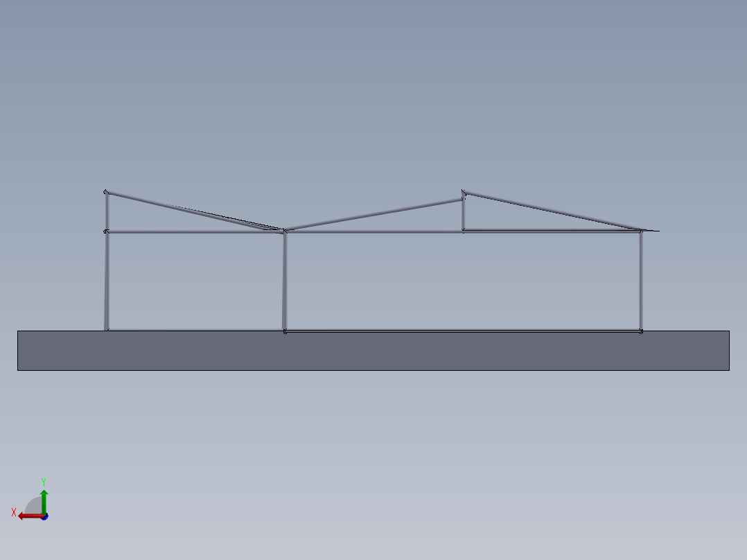 日光温室后视图