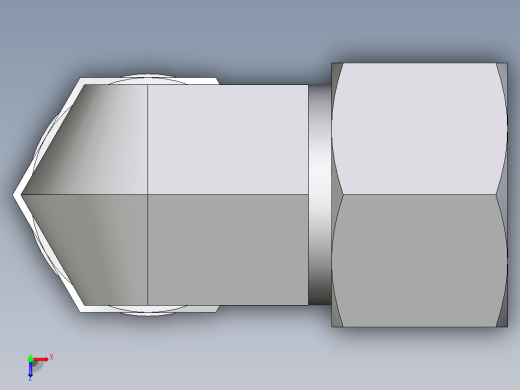 卡套式工业通用硬管接头EO_Adjustable_Locknut_elbow_WEE20ZSMORCF俯视缩略图