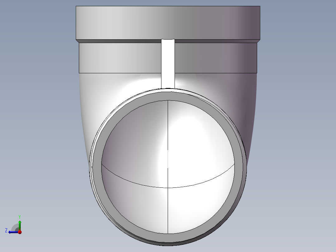 弯头-等径内外丝 DN40右视图