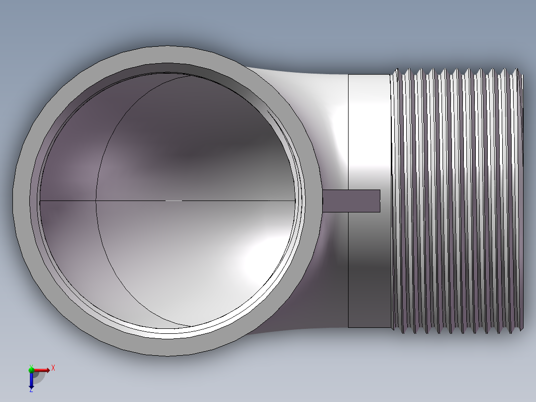 弯头-等径内外丝 DN40俯视图
