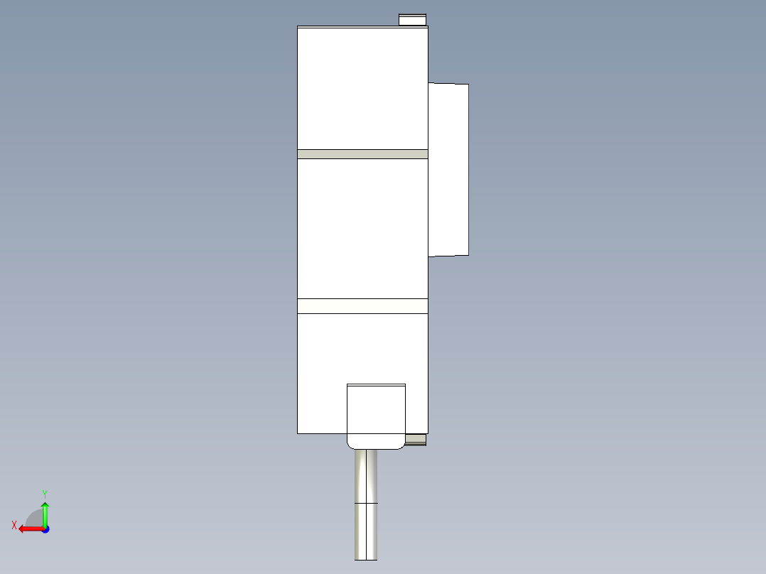 基恩士KV-FL20(V)_kc图纸模型后视图