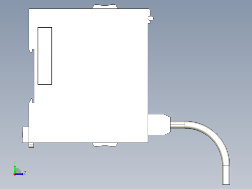 基恩士KV-FL20(V)_kc图纸模型左视缩略图