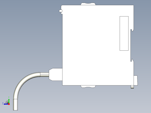 基恩士KV-FL20(V)_kc图纸模型右视缩略图