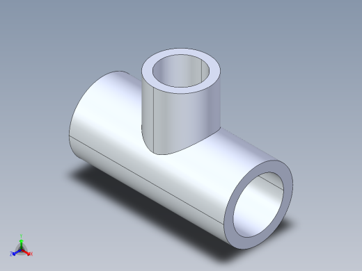 聚氯乙烯配件02-Sch80_ReducingTee_SxSxS_801-101_0.75in x 0.5in