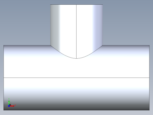 聚氯乙烯配件02-Sch80_ReducingTee_SxSxS_801-101_0.75in x 0.5in前视缩略图