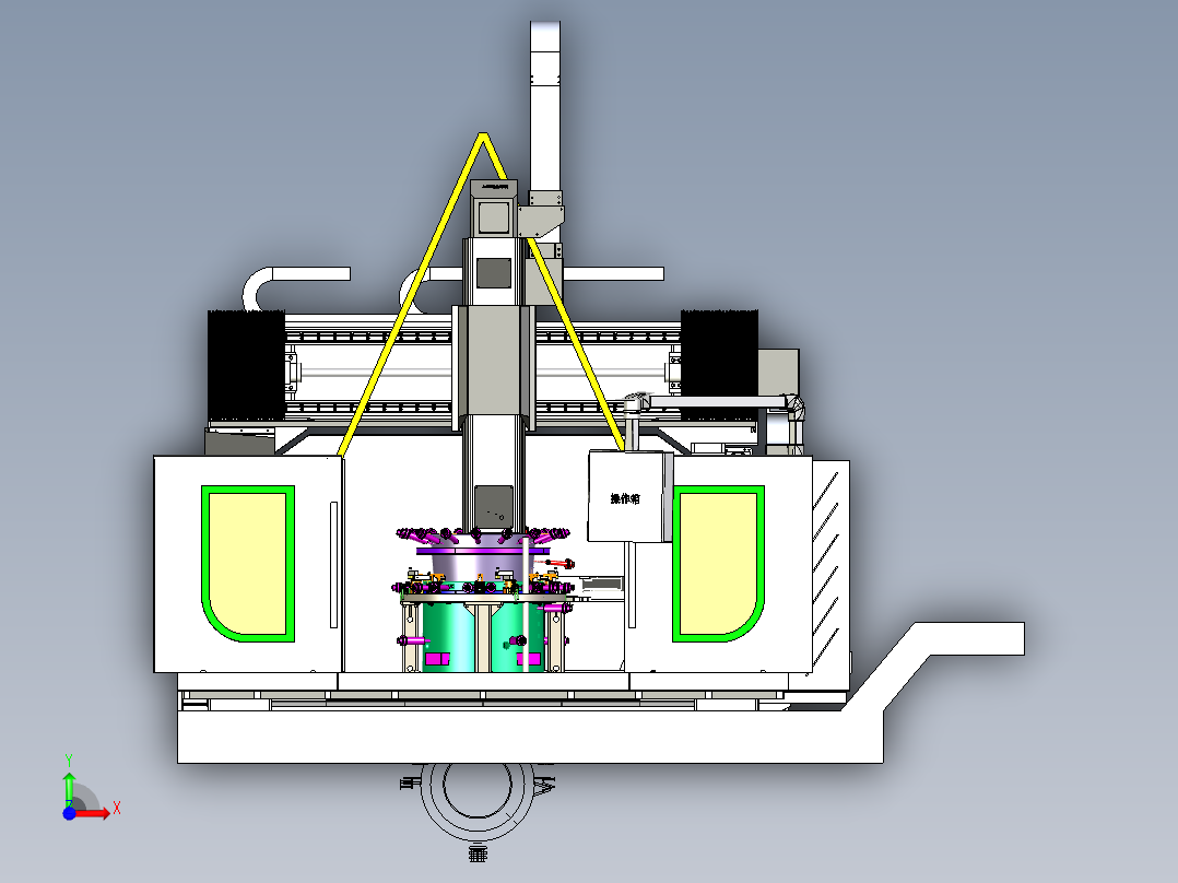 SHY-SWZ2030-动梁五轴龙门前视图