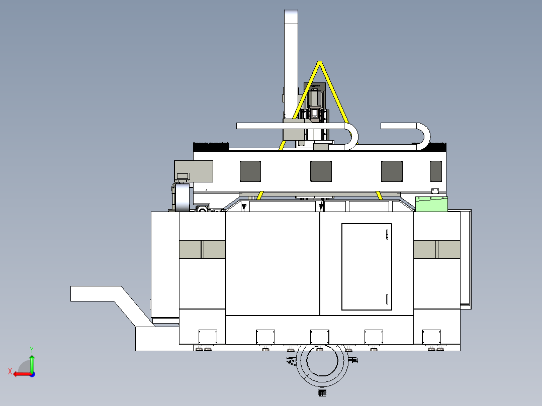 SHY-SWZ2030-动梁五轴龙门后视图