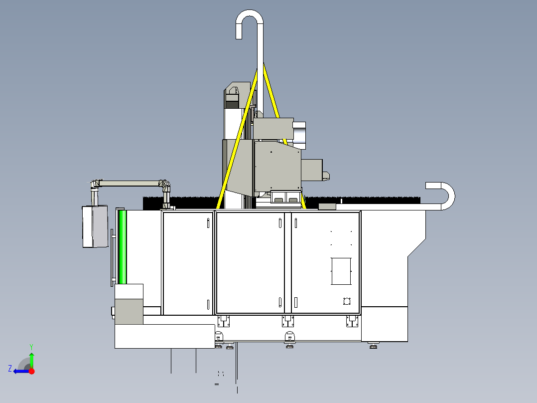 SHY-SWZ2030-动梁五轴龙门右视图