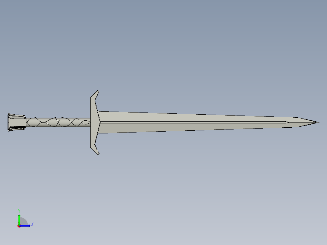 剑、宝剑(78)左视图