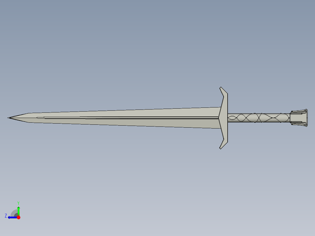 剑、宝剑(78)右视图