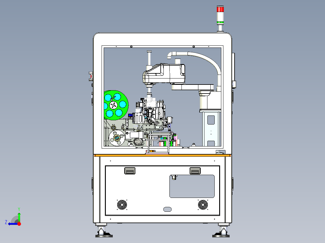 双飞达在线式贴标设备x_t右视图