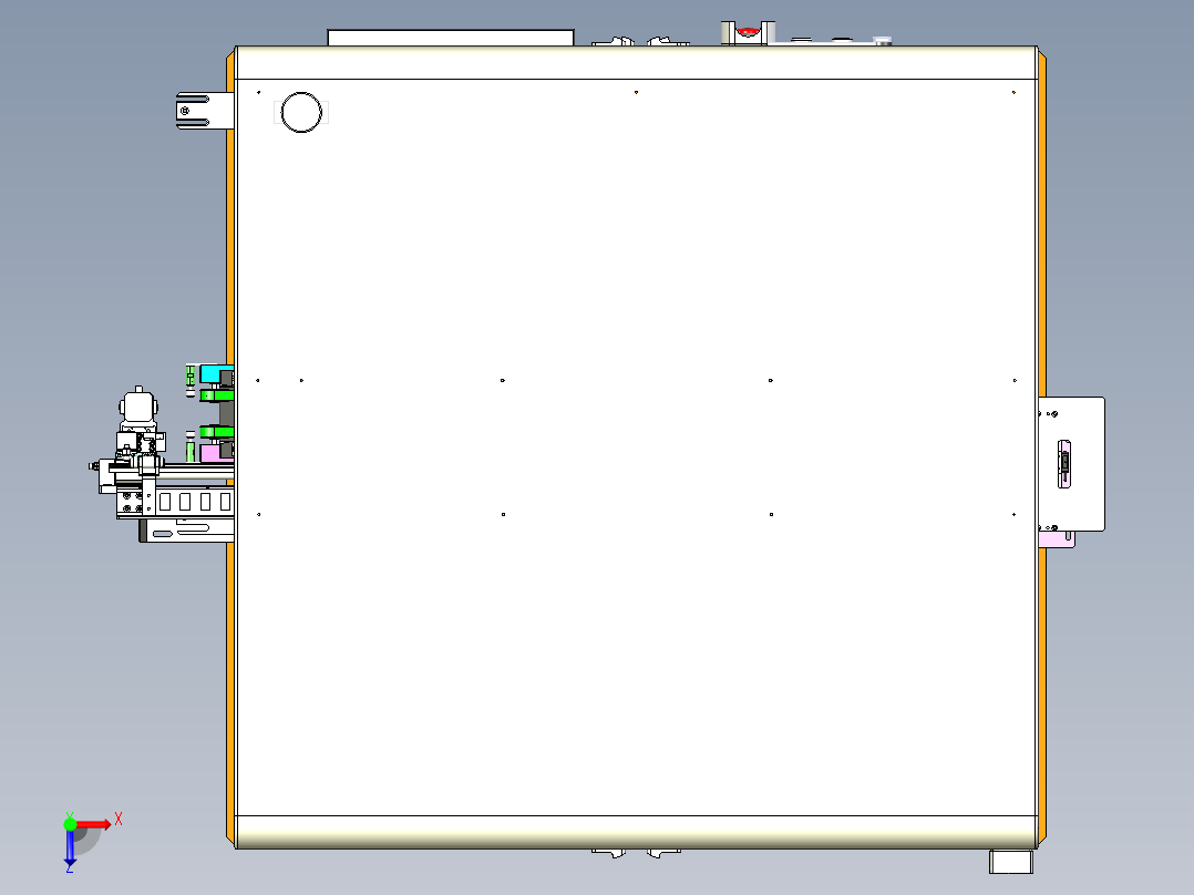 双飞达在线式贴标设备x_t俯视图