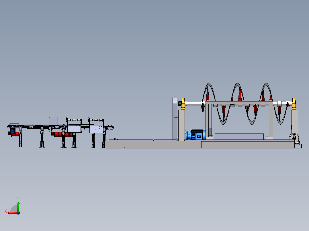 钢板自动裁切折弯成型设备sw17可编辑后视图