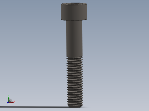 Screw_DIN_912_M10x55_A2.SLDPRT公制内六角螺钉