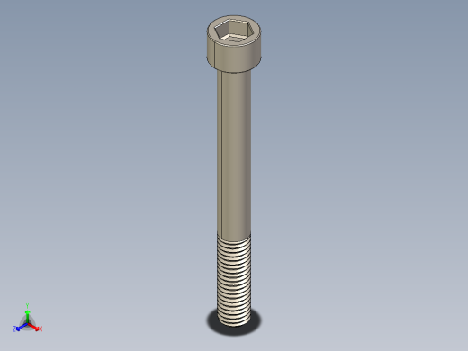 Screw_DIN_912_M10x95_A2.STEP公制内六角螺钉
