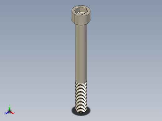 Screw_DIN_912_M10x95_A2.STEP公制内六角螺钉正等轴测缩略图