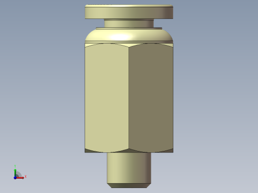 螺纹直通 亿日 EPC4-M5前视缩略图